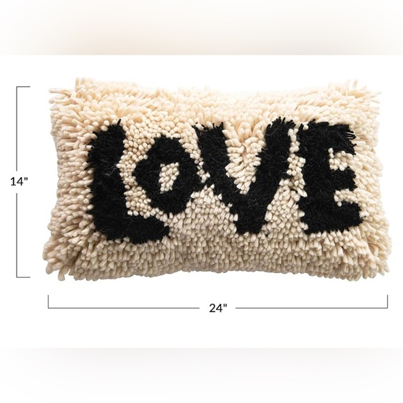 Love Shaggy Throw Pillow - Picture 3 of 3